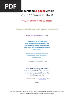 Understand & Speak Arabic